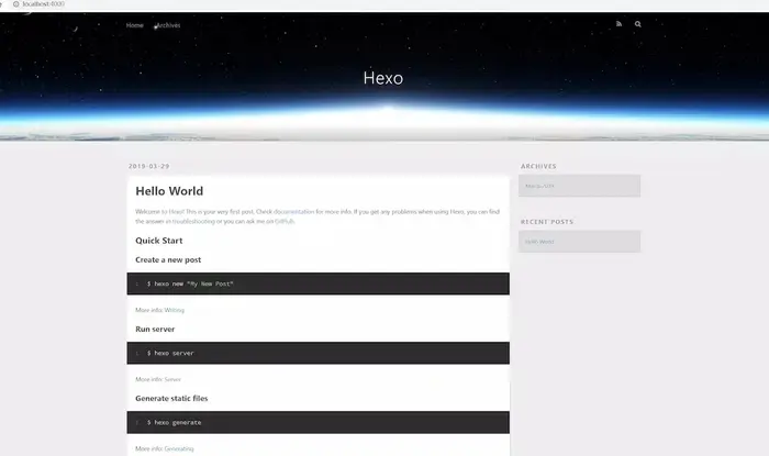 使用Hexo开源博客系统，轻松搭建你的个人博客（1）