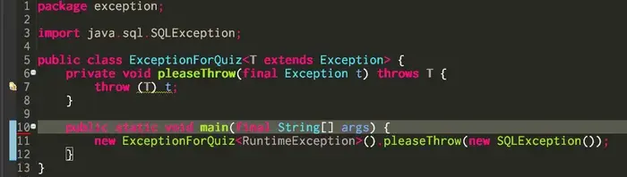 Java异常处理中怎么写出“正确”但被编译器认为有语法错误的程序