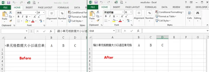 详解C#设置Excel数据自适应行高、列宽的2种情况