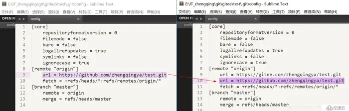 Git同步更新操作GitHub和码云仓库上面的代码