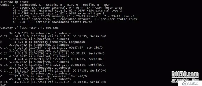 26、OSPF配置实验之不规则区域虚链路
