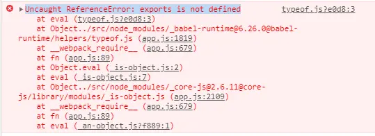 【求助帖】better-scroll引入后报错Uncaught ReferenceError: exports is not defined
