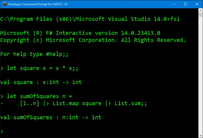 c#repl_使用C＃和F＃REPL的交互式编码（ScriptCS或Visual Studio交互式窗口）