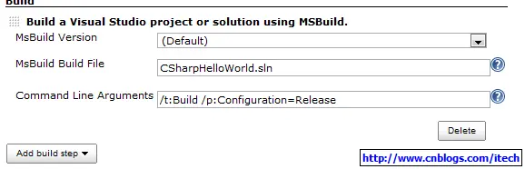 Jenkins插件之构建与MSBuild