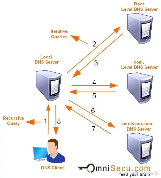 DNS：domain name server