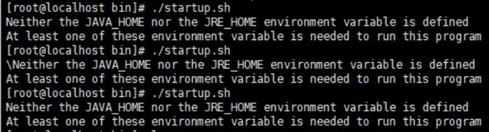 Neither the JAVA_HOME nor the JRE_HOME environment variable is defined（Tomcat安装报错）