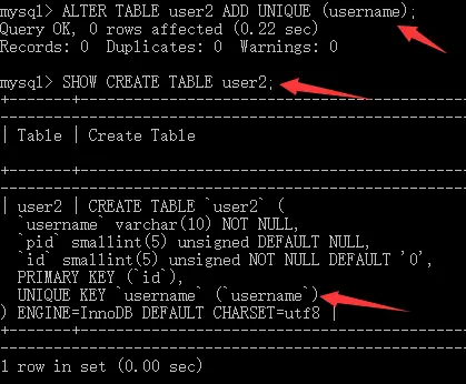 MySQL学习笔记（9）——添加主键约束、唯一约束、外键约束、添加/删除默认约束