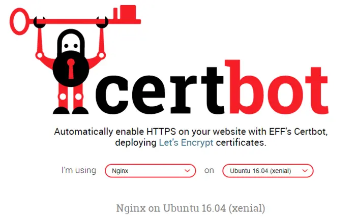 certbot自动在ubuntu16.04的nginx上部署let's encrypt免费ssl证书