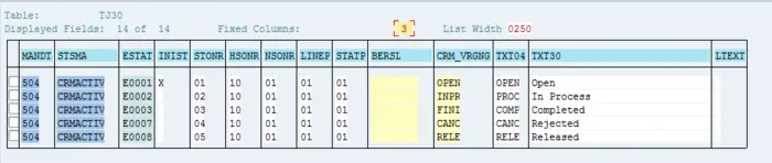 SAP CRM One order里user status和system status的mapping逻辑