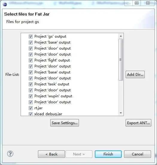 使用fat-jar打包多个java工程为可执行文件