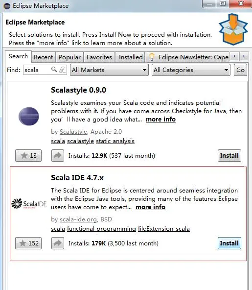 Eclipse 创建Maven scala 项目安装并解决加载项目类型慢的问题