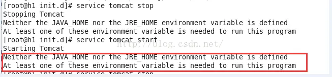 Neither the JAVA_HOME nor the JRE_HOME environment variable is defined 完美解决（tomcat error）
