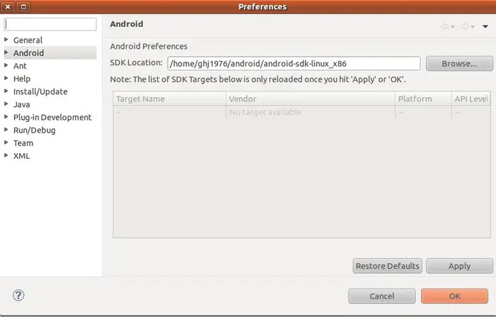 ubuntu10.10 下安装android 2.2开发环境