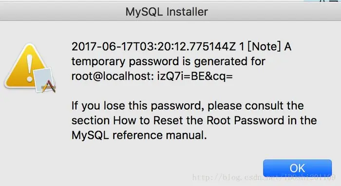 MacBook安装MySQL后设置初始密码