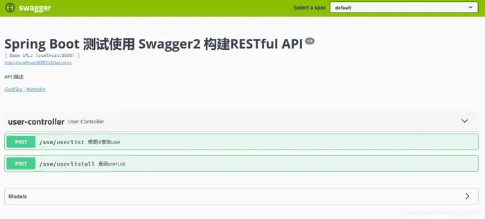 java Spring Boot 整合使用Swagger2构建强大的RESTful API文档