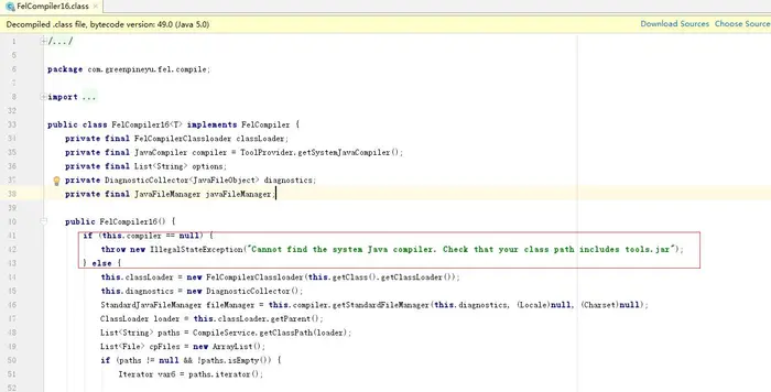 解决Fel:Cannot find the system Java compiler. Check that your class path includes tools.jar