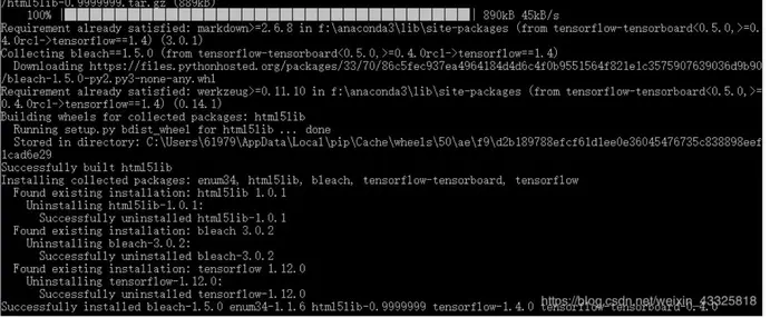 Tensorflow安装在导入模块时会出现ImportError: DLL load failed: 找不到指定的模块的问题