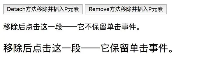 jQuery删除元素方法remove(),detach(),empty()