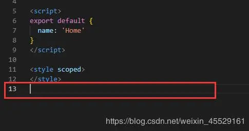 vue 报错学习 Newline required at end of file but not found