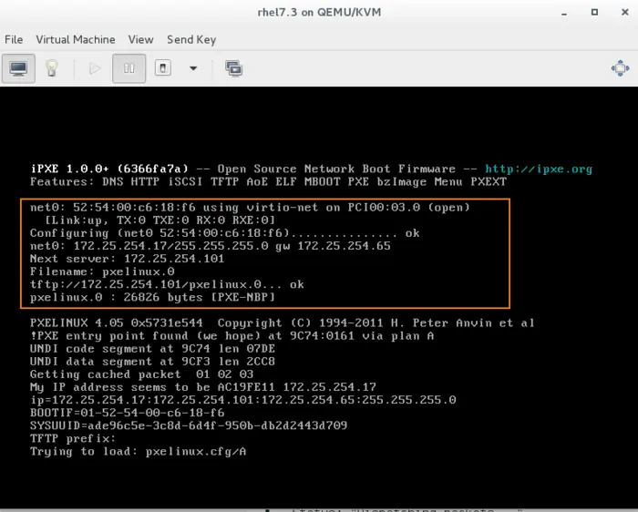 PXE网络批量安装linux系统