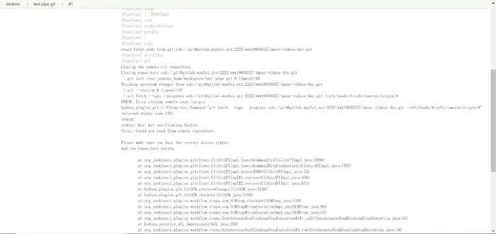 Docker Jenkins Pipeline配置ssh key从gitlab拉取代码