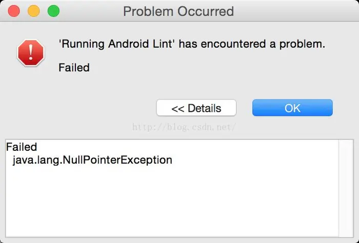 Eclipse出现"Running Android Lint has encountered a problem"解决方式