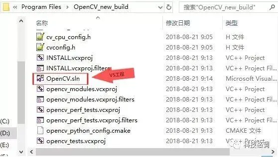 OpenCV3.4.2+opencv_contrib3.4.2+VS2015+CMake3.12.1+Win10编译过程