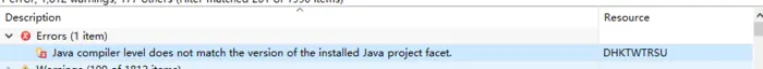 解决Java编译器级别与安装的Java项目方面的版本不匹配问题