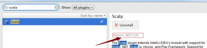 Intellij IDEA 安装Scala 报 ‘plugin scala is incompatible‘ 解决方案