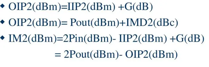 射频中的 IM3、IIP3、OIP3、G、P1dB指标之间的关系