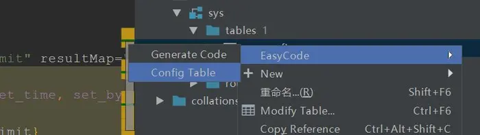 easycode插件的使用（自动生成代码）