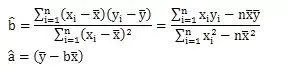 最小二乘法求回归直线方程的推导过程