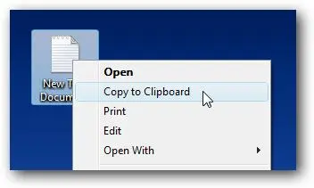 将code添加到上下文菜单_创建上下文菜单项以将文本文件复制到Windows 7 / Vista / XP中的剪贴板...