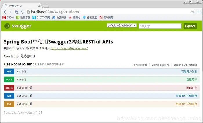 Swagger2构建强大的RESTful API文档实战