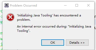 Eclipse开启出现eclipse Intializing java tooling has encountered a problem
