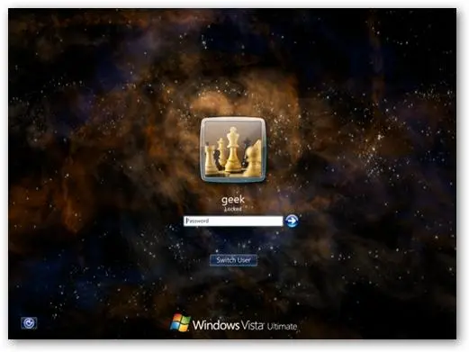 自定义Windows Vista登录屏幕