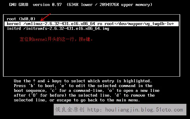 Linux故障处理（二）更改root密码和修复文件系统