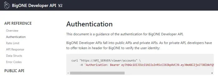 技术图文：如何利用BigOne的API制作自动化交易系统 -- 身份验证