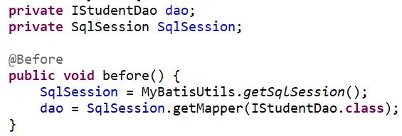 解决Mybatis不使用dao实现类的方法，即mapper的动态代理，实现绕过dao实现类执行sql语句