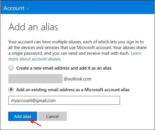 如何更改您的Microsoft帐户的主要电子邮件地址