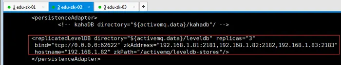 分布式架构学习之：028--ActiveMQ高可用集群(zookeeper+leveldb)安装、配置、高可用测试
