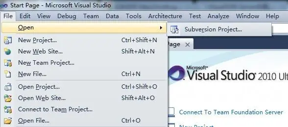 windows + visual studio 2010 配置SVN