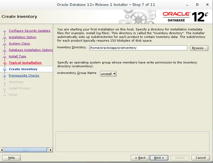 在Redhat 7.2上安装Oracle 12c