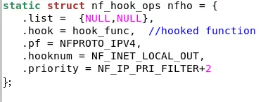 内核3.10 显示发送的数据包 netfilter程序