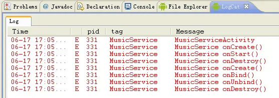Android Service使用方法--简单音乐播放实例