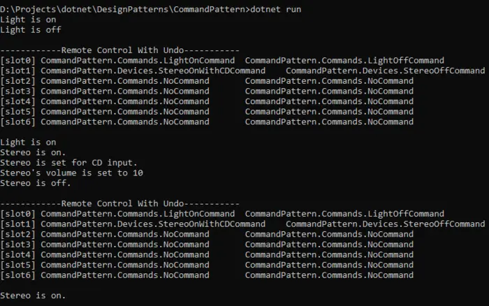 使用C# (.NET Core) 实现命令设计模式 (Command Pattern)