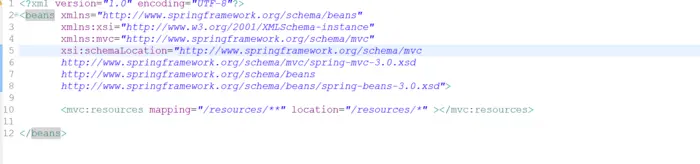 配置spring文件时项目启动不了--cvc-elt.1: Cannot find the declaration of element 'beans'.