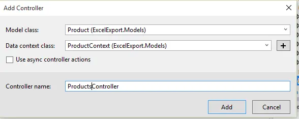 Export Grid Data To Excel In Advance Kendo UI Using MVC WEB API And Entity Framework