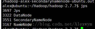 在命令行中运行Hadoop自带的WordCount程序