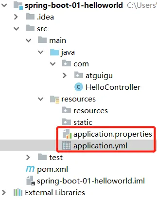 maven手动创建springboot项目时，application.properties文件和application.yml文件无法被IDEA正确识别